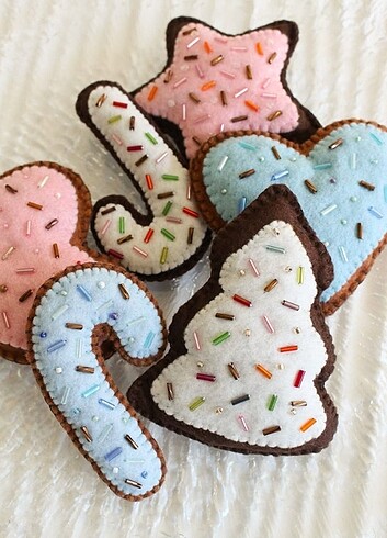 Beden Keçeden kurabiye donut
