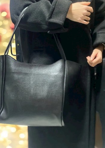 Diger Siyah Deri Kadın Çanta