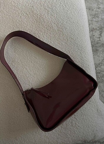 Bordo Rugan Baget El Ve Omuz Çantası
