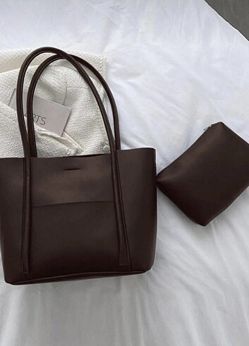Beden Kadın Kahverengi Vintage Trend Yavrulu Omuz Çantası