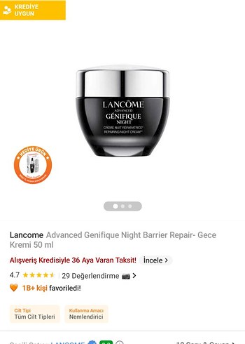 Lancôme Gece Onarıcı Krem - Görsel 5