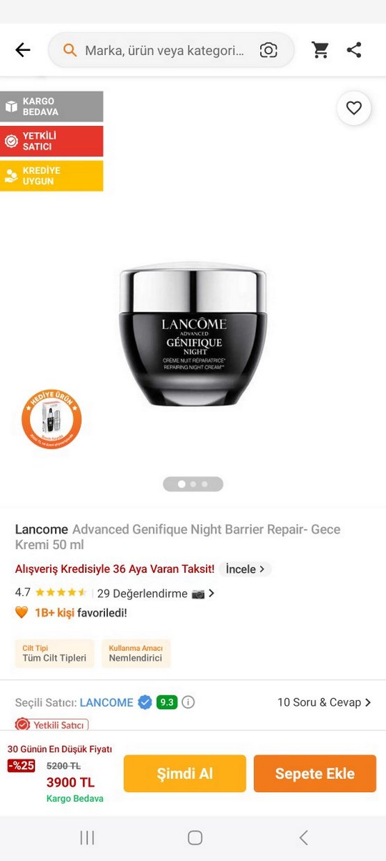 Lancôme Gece Onarıcı Krem - Görsel 5