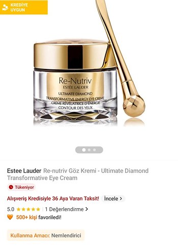 Beden Renk Estée Lauder Göz kremi