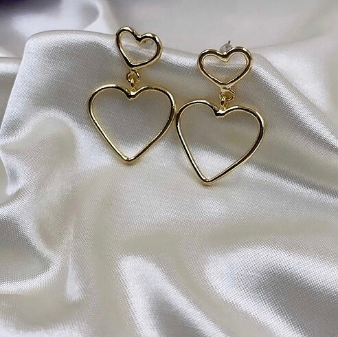 2li kalpli gold küpe