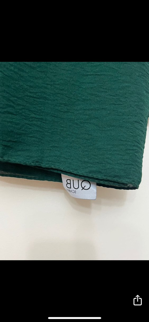 zümrüt yeşili şal - Görsel 2