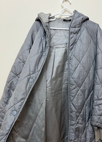 Gri mevsimlik mont - Görsel 2