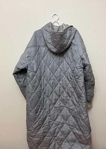 Gri mevsimlik mont - Görsel 3