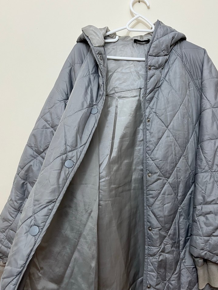 Gri mevsimlik mont - Görsel 2