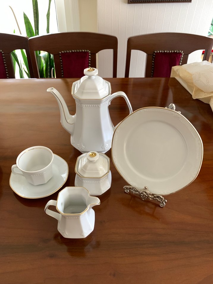 Beyaz Klasik Porselen Yemek Takımı - Görsel 3