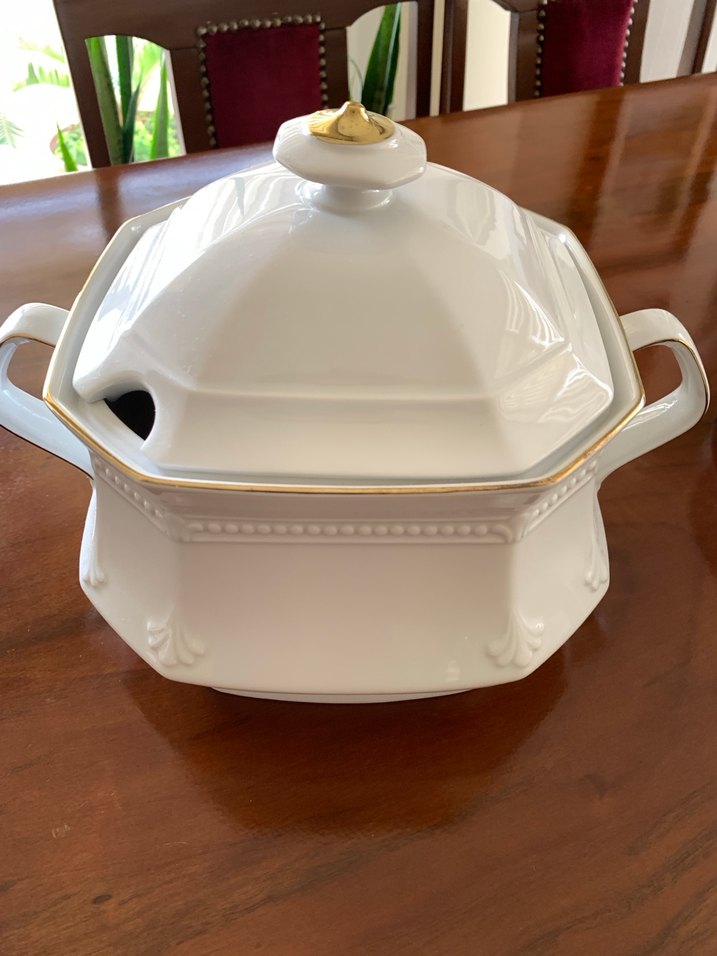 Beyaz Klasik Porselen Yemek Takımı - Görsel 5