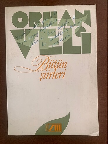 Orhan Veli ? Bütün Şiirleri | Adam Yay. 1992 |