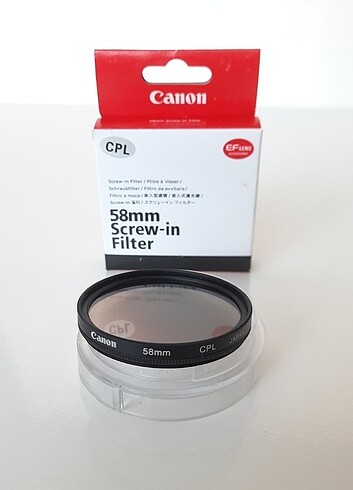 Canon 58 mm Polarize Filtre