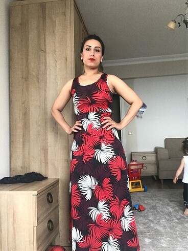 m Beden çeşitli Renk Uzun yazlık elbise marka temsilidir