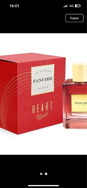 Fancier Heartbeat EDP Kadın Parfüm 100 ml