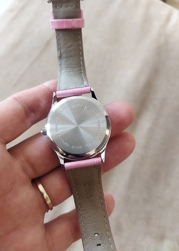 Beden pembe Renk Pembe Kurdele Detaylı Kadın Kol Saati