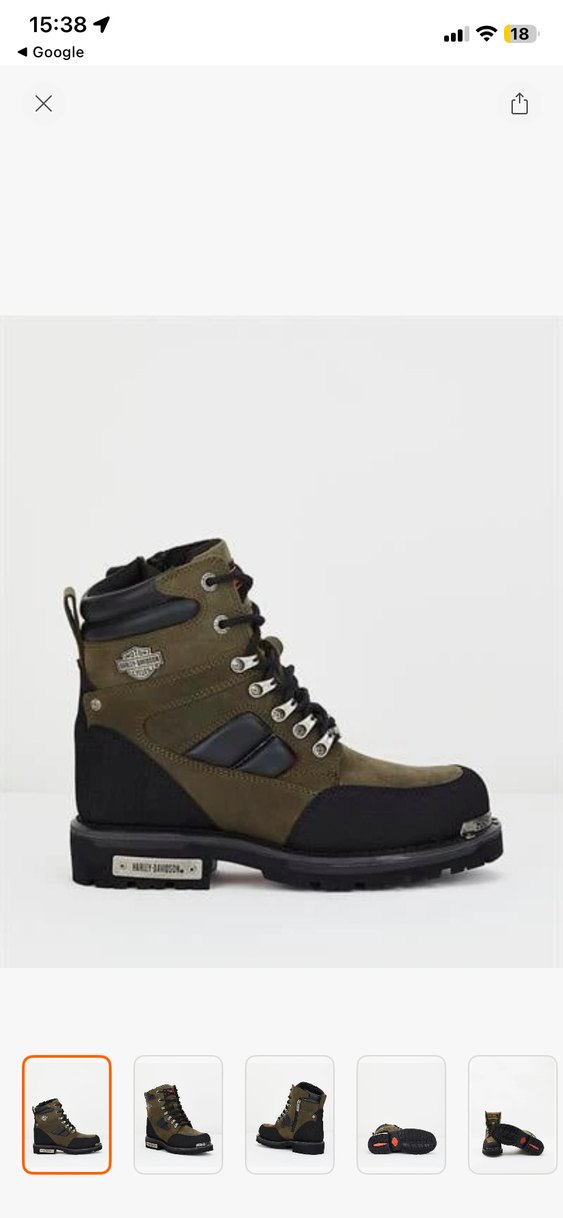 Harley Davidson Kamuflaj Erkek Biker Bot - Görsel 2