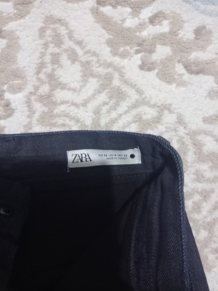 Kadın Lacivert Geniş Paça Denim Pantolon - Görsel 3