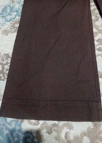 Kadın Kahverengi Regular Fit Kumaş Pantolon - Görsel 2