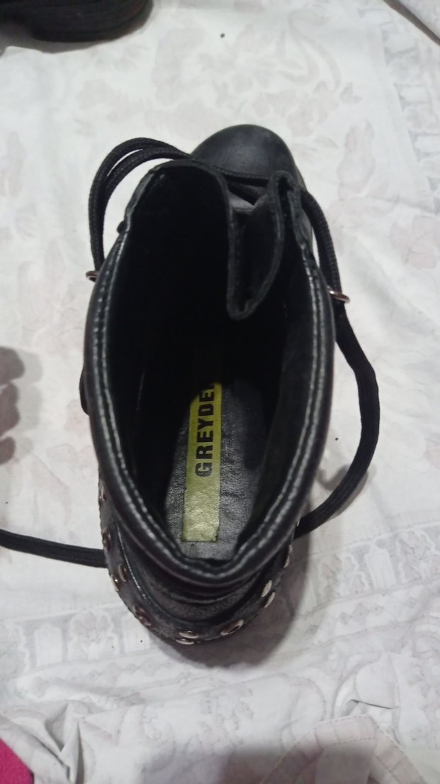 Siyah Deri Tokalı Blok Topuklu Bot - Görsel 3