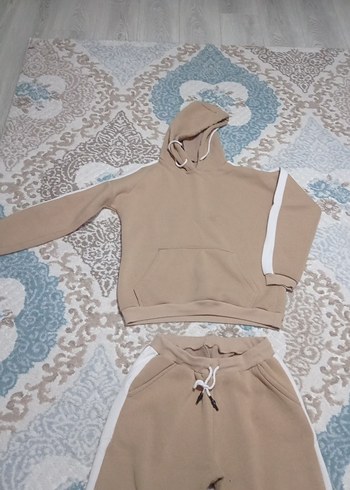 Bej Kadın Eşofman Takımı, Rahat Kesim - Görsel 2