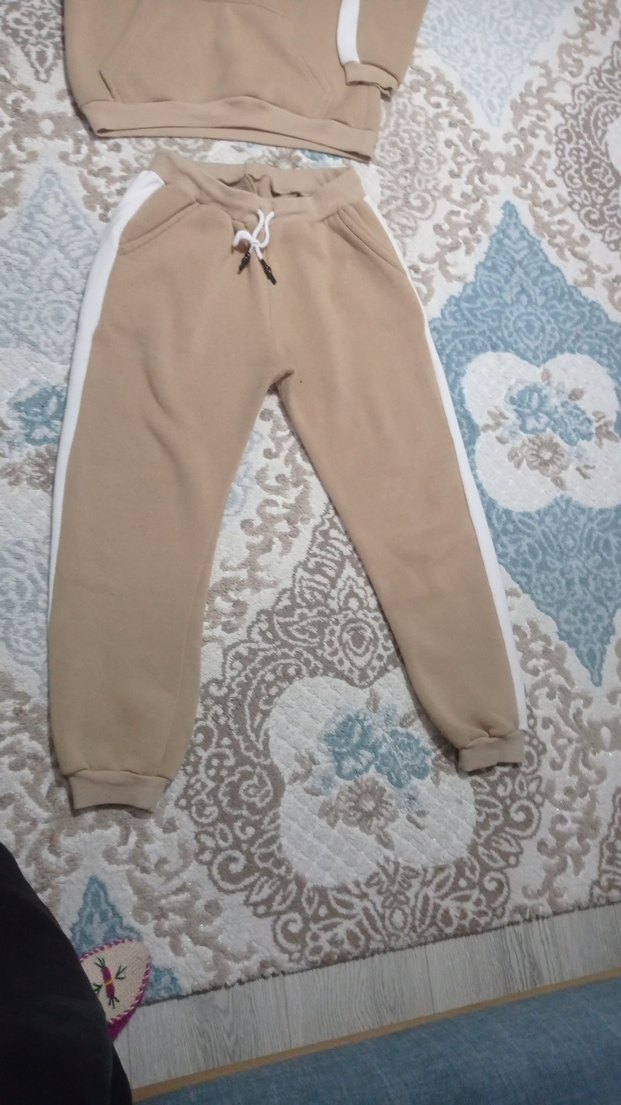 Bej Kadın Eşofman Takımı, Rahat Kesim - Görsel 3