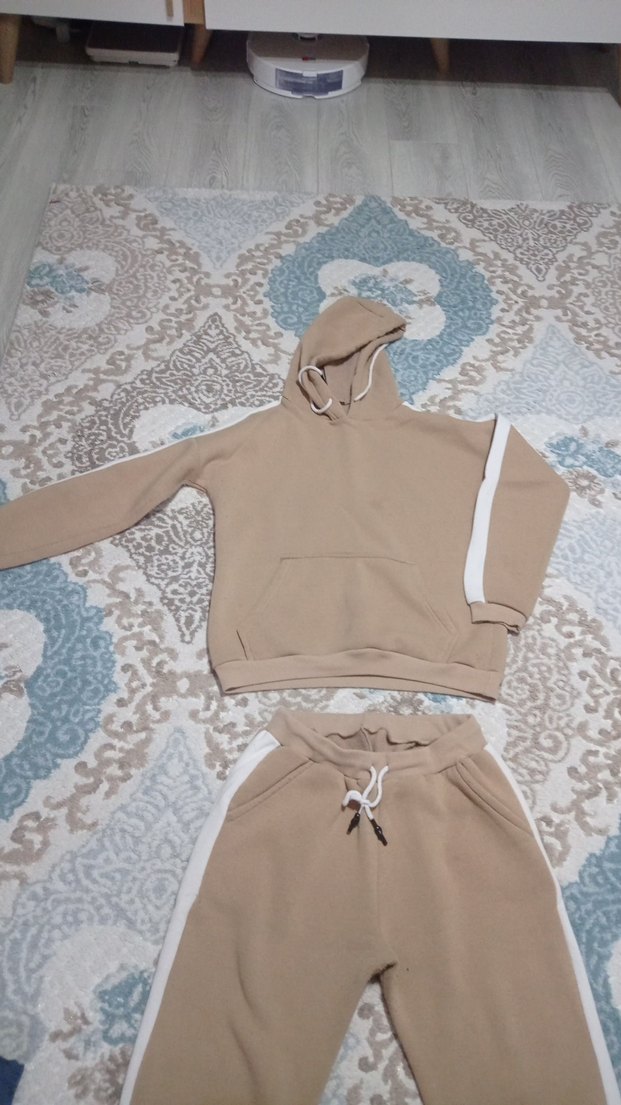 Bej Kadın Eşofman Takımı, Rahat Kesim - Görsel 2