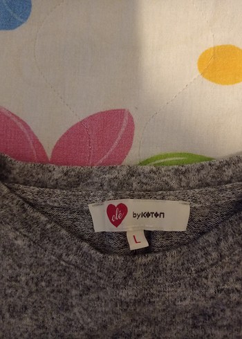 Koton Gri Düğmeli Kadın Sweatshirt