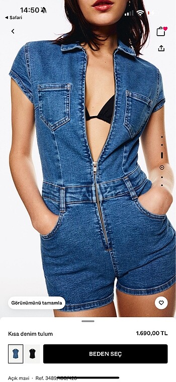 Bershka kot tulum