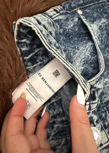 Les Benjamins Mavi Yikamali Denim Jean Sort