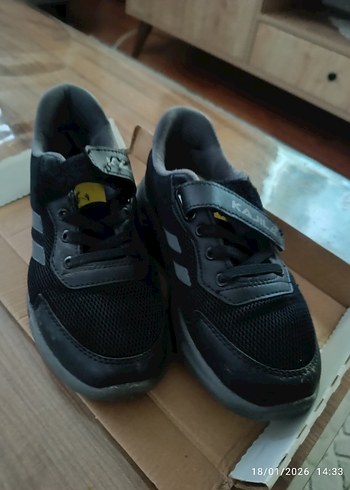 Siyah Bağcıklı cocuk Spor Ayakkabı - Görsel 2