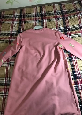 Diğer Nakışlı Pembe tunik