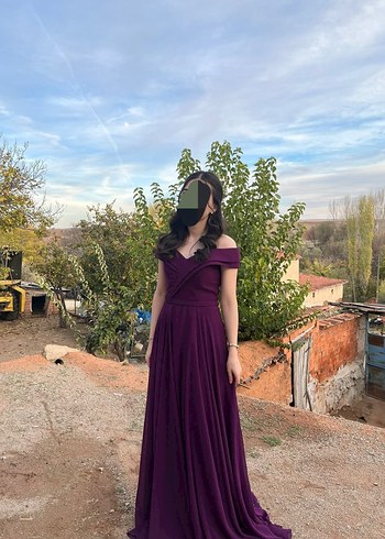 Uzun Kadın Abiye Elbise - Görsel 5