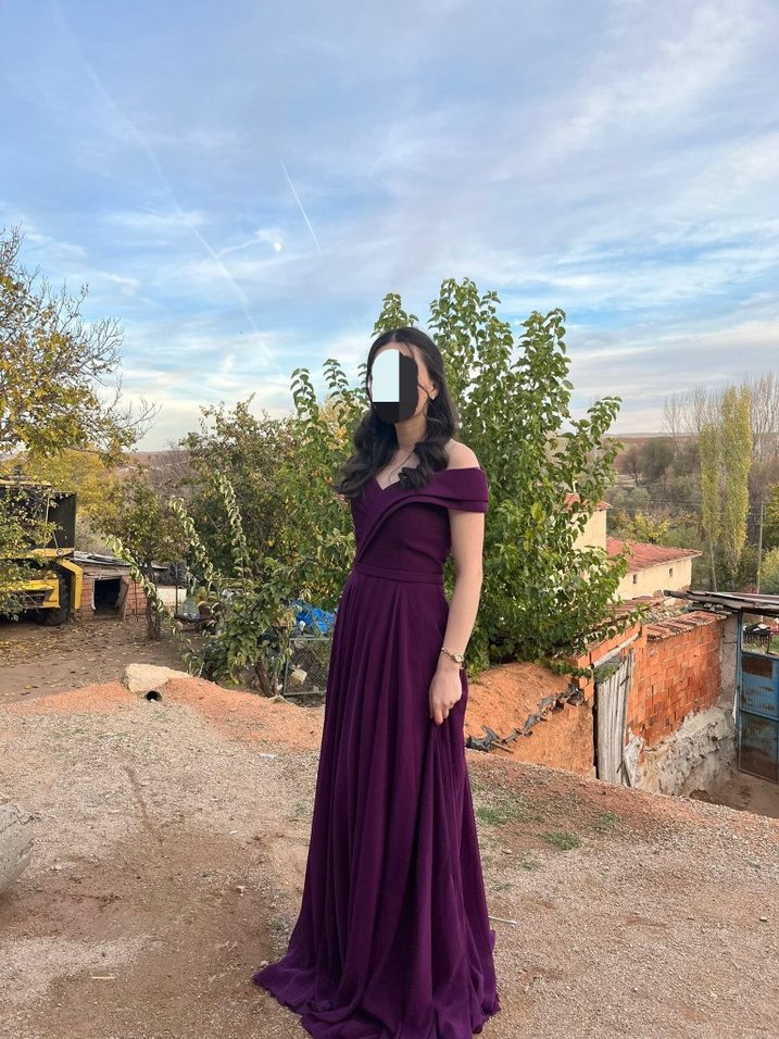 Uzun Kadın Abiye Elbise - Görsel 3