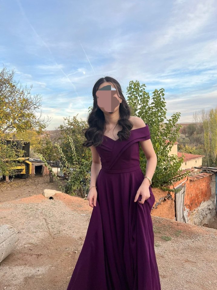 Uzun Kadın Abiye Elbise - Görsel 4