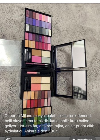 Deborah Milano Çok Renkli Makyaj Paleti