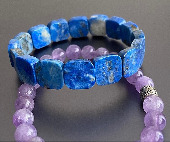 Diğer Lapis Lazuli doğal taş bileklik (12mm)