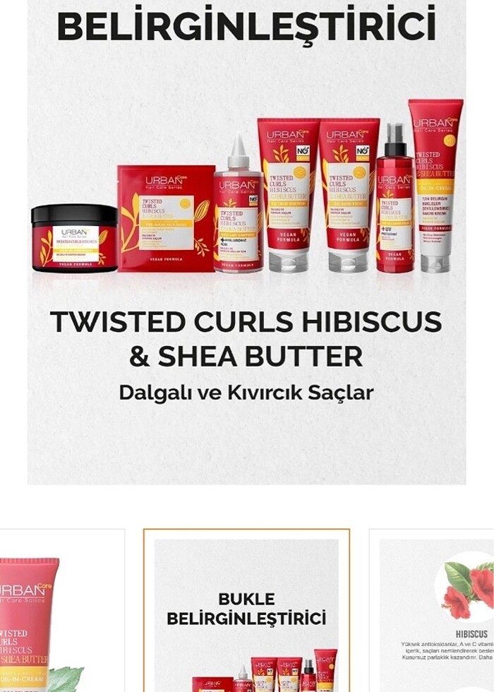 Urban Care Twisted Curls Hibiscus & Shea Butter Durulanmayan Bak - Görsel 5