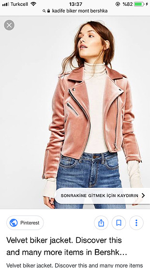 Bershka Kadife ceket