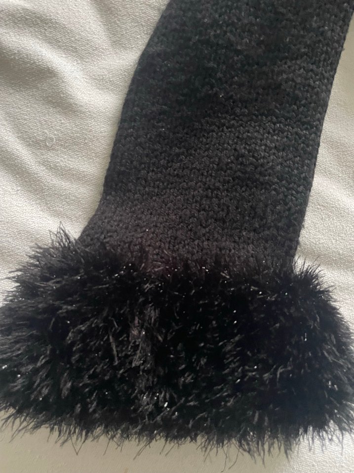 Siyah Kürklü Strappy bolero - Görsel 3