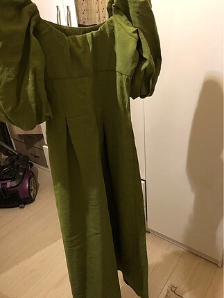 Zara yeşil elbise