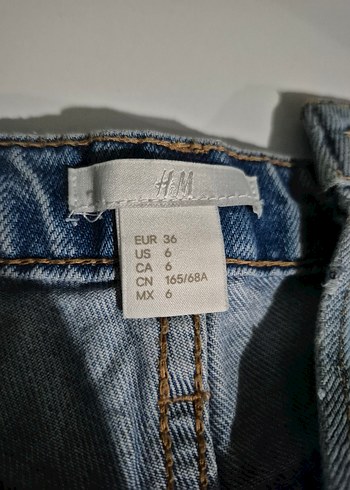 Kadın Mavi Mini Kot Şort - Görsel 4