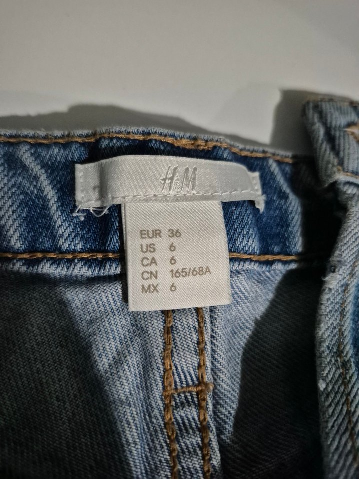 Kadın Mavi Mini Kot Şort - Görsel 4