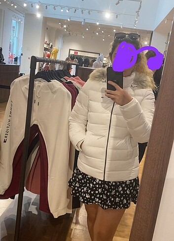 m Beden beyaz Renk Tommy Hilfiger Mont
