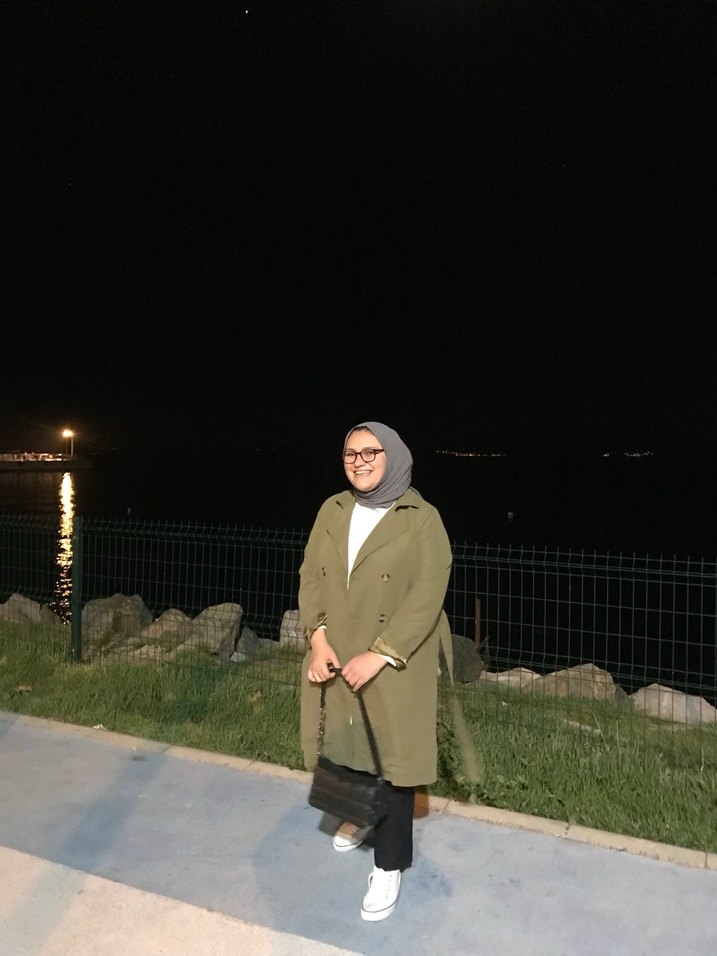 Kadın Haki Midi Parka, Rahat Kesim - Görsel 2