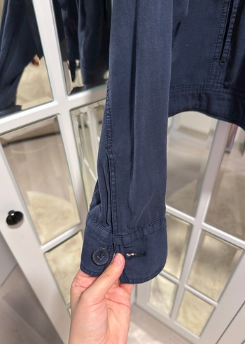 xs Beden mavi Renk Kadın Mavi Denim Midi Ceket
