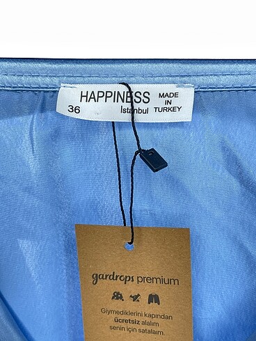 36 Beden mavi Renk Happiness Gömlek %70 İndirimli.