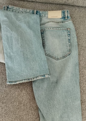36 Beden kahverengi Renk Kadın Normal Kesim Denim Pantolon