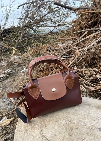 Mavi Deri Minimalist Kadın Çanta - Görsel 12