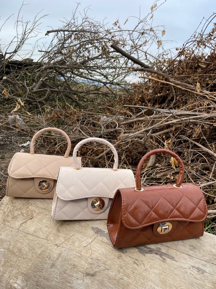 Kırmızı Deri Kadın Çanta - Görsel 3