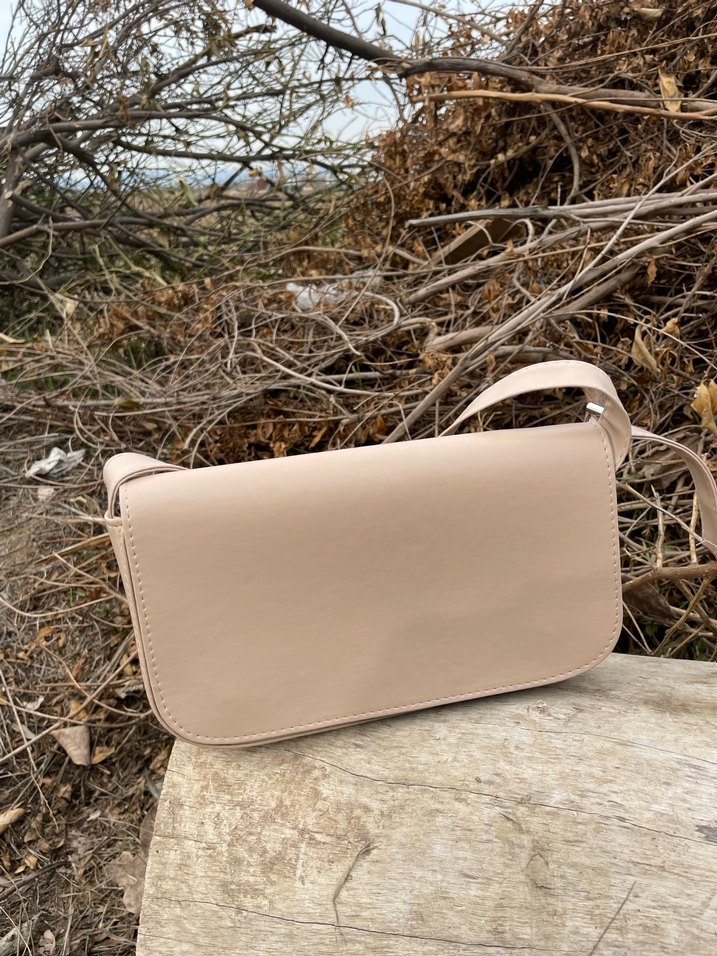 Kahverengi Deri Kadın Çanta - Görsel 3